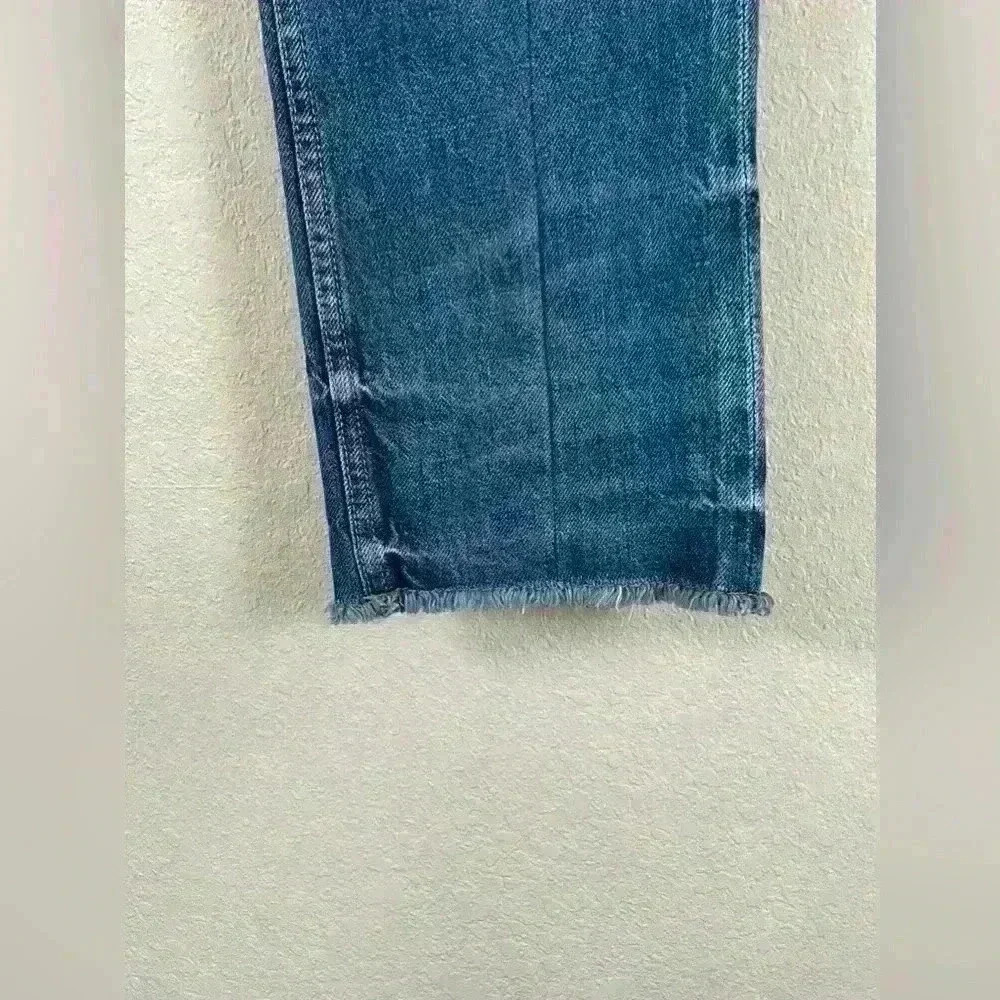 EB Denim Straight Leg Button Fly Blue Jeans - Picture 9 of 14